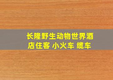 长隆野生动物世界酒店住客 小火车 缆车